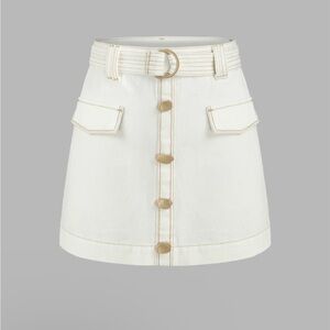 Cider skirt denin mid waist belted size xs NEVER WORN